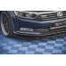 Накладка сплиттер на передний бампер на Volkswagen Passat B8